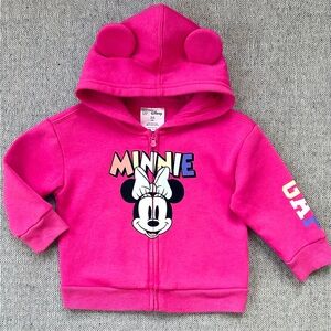 GAP Disney sz 18-24 M Minnie Mouse Sweater Jacket Hoodie Pink